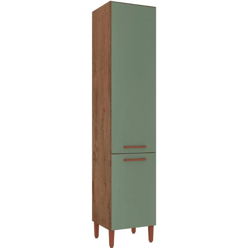 Paneleiro 2 Portas San Marino Atualle Freijó e Verde 46cm