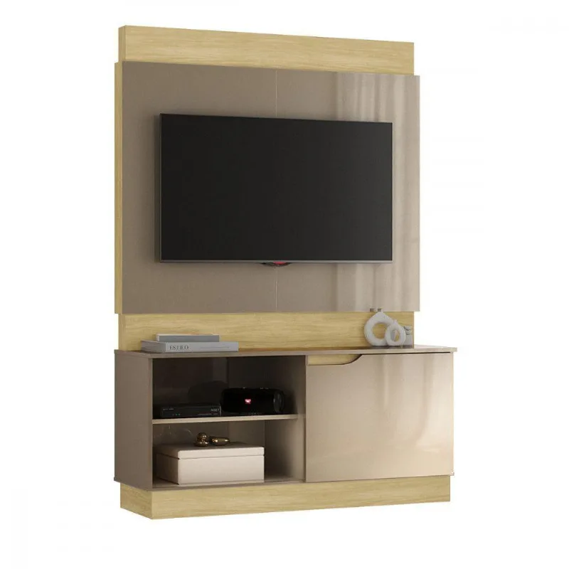 Estante Bali Para Tv 50" Flex Wood Madeirado E Reflecta