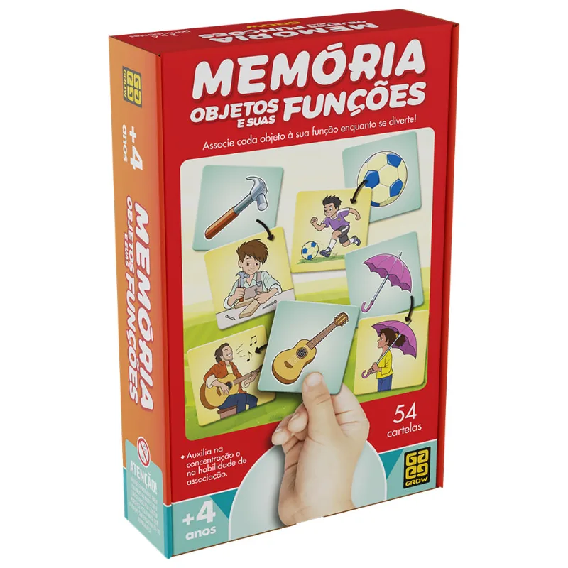 Jogo Memória Objetos e suas Funções