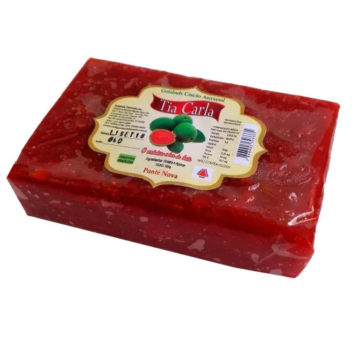 Goiabada Artesanal Tia Carla Barra 500g - ARTESANAL - Mercearia