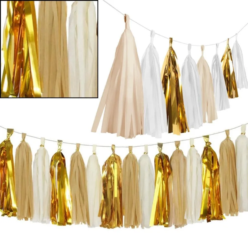 Varal Decorativo Pompom Enfeite De Papel Tassel-Dvs7922 Yoss