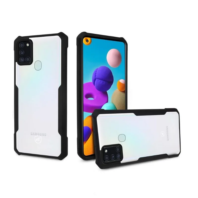 Capa Dual Shock X Preta Para Samsung Galaxy A21s - Gshield
