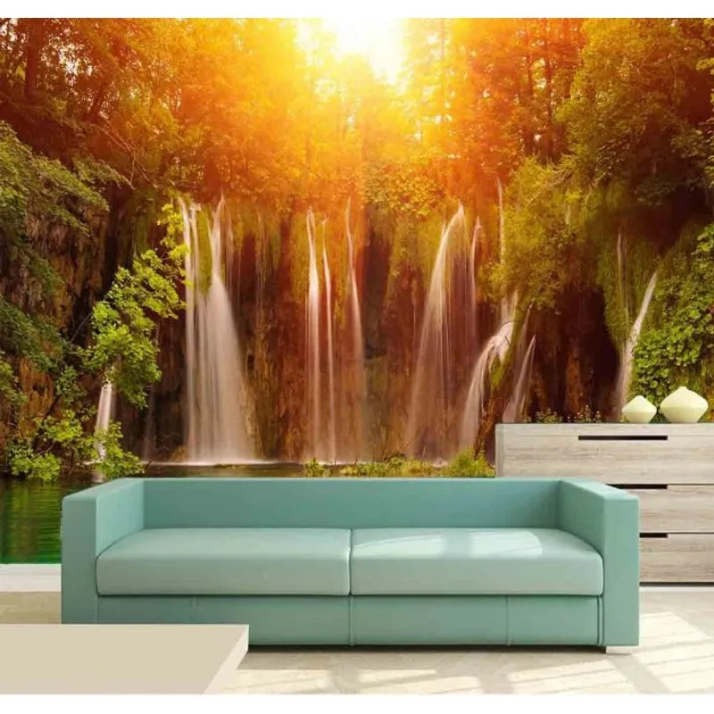 Papel De Parede Cachoeira 1m² Na 043