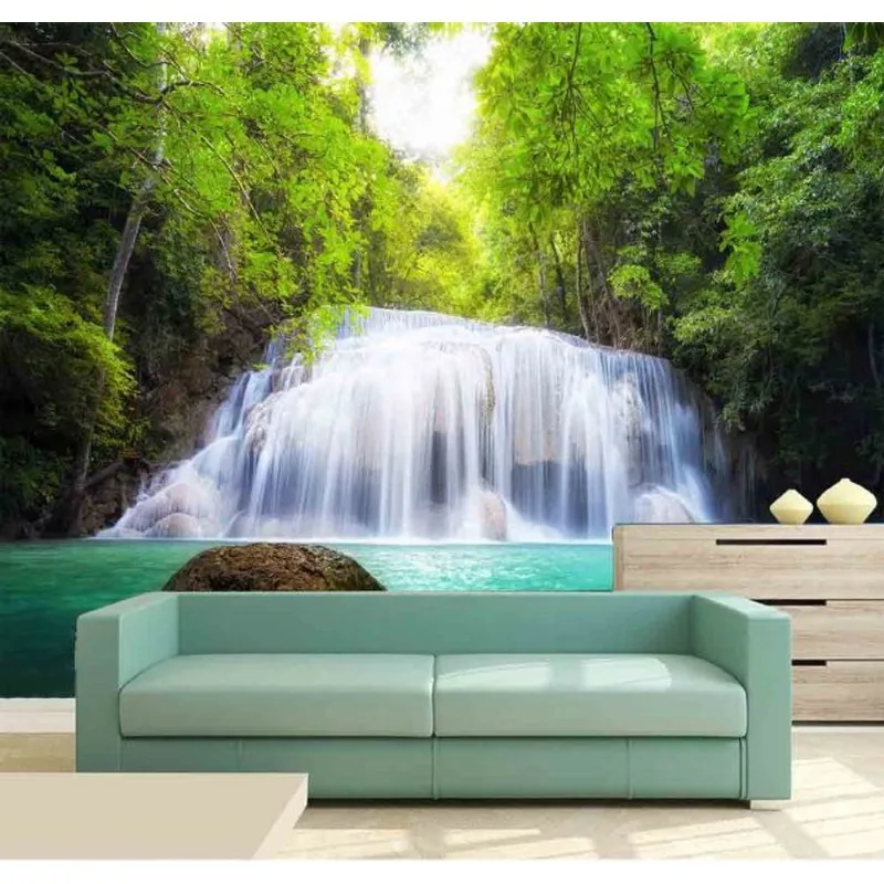 Papel De Parede - Paisagens Cachoeira 2m² Na 90