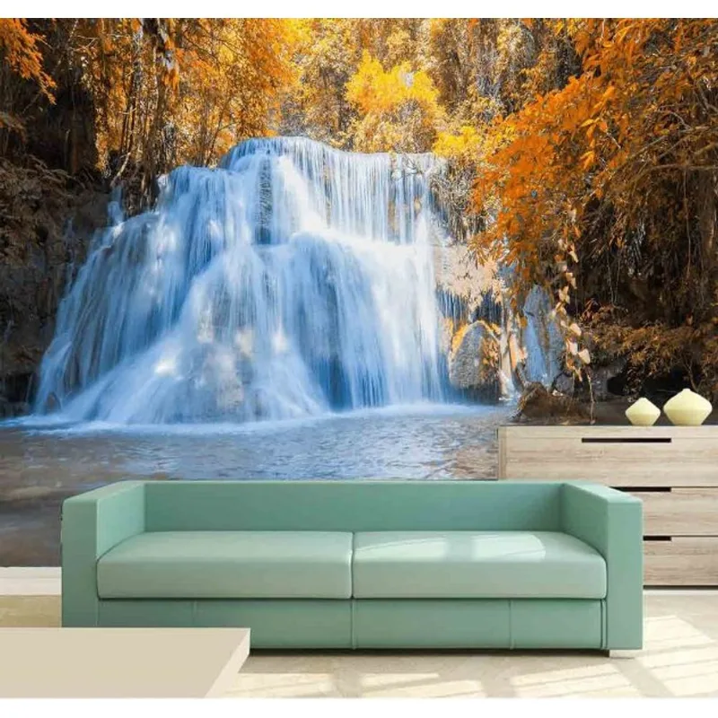 Papel De Parede Cachoeira 3d 1m² Na 045