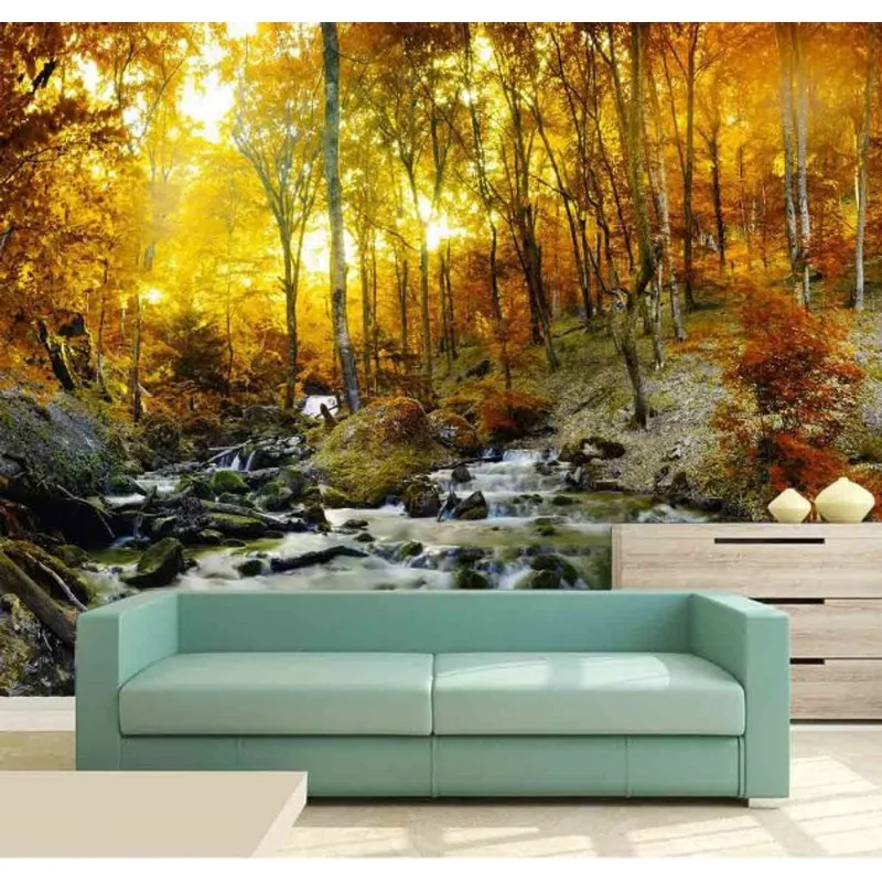 Papel De Parede Cachoeira 3d 1m² Na 020