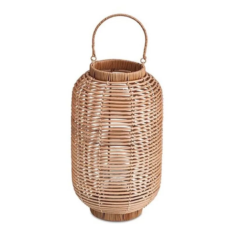 Lanterna de fibra natural em rattan 56X24cm bege Mart