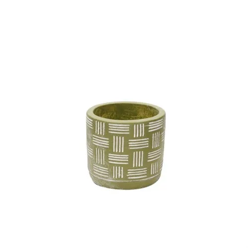 Cachepot Cimento 10440 2 Oliva