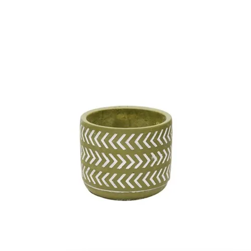 Cachepot Cimento 10456 3 Oliva