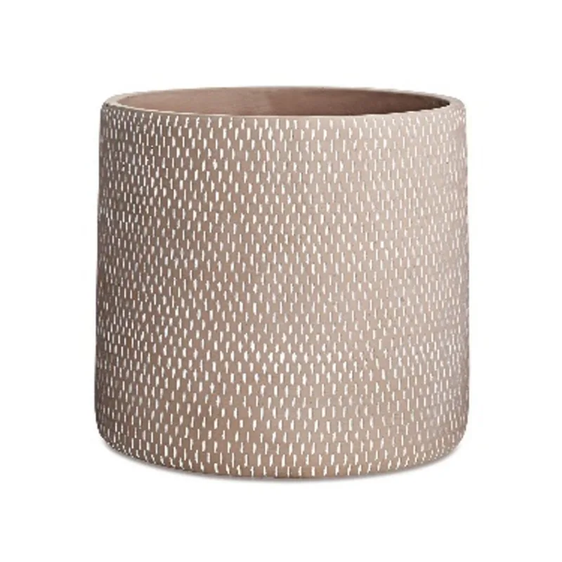 Cachepot Em Cimento G Nude 21x23x23cm Mart