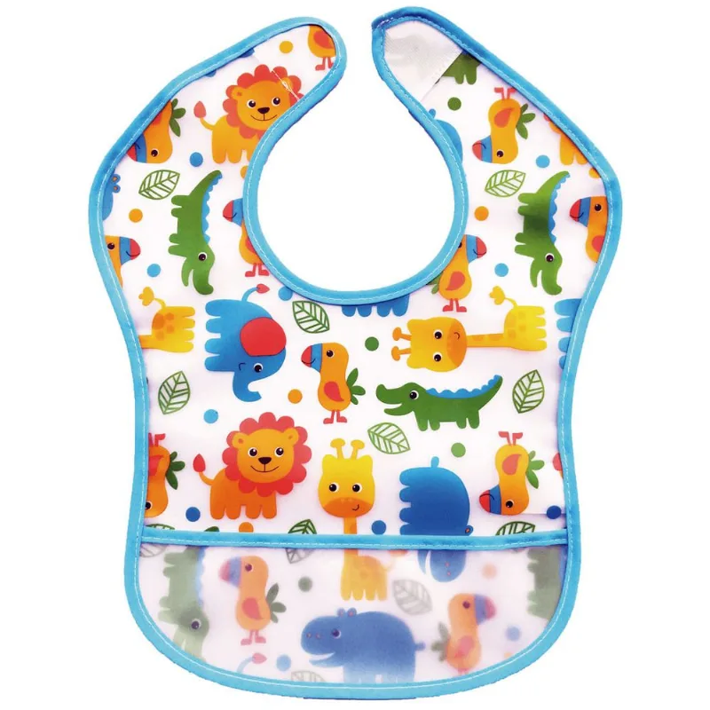Babador Com Bolso Safari Azul Buba