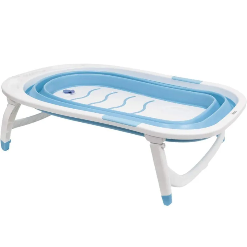 Banheira Baby Dobrável Azul Buba