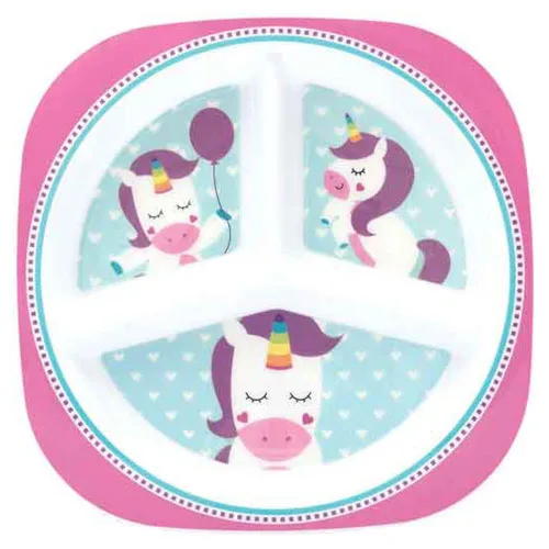PRATO COM DIVISÓRIAS BUBA UNICÓRNIO - UNICORNIO