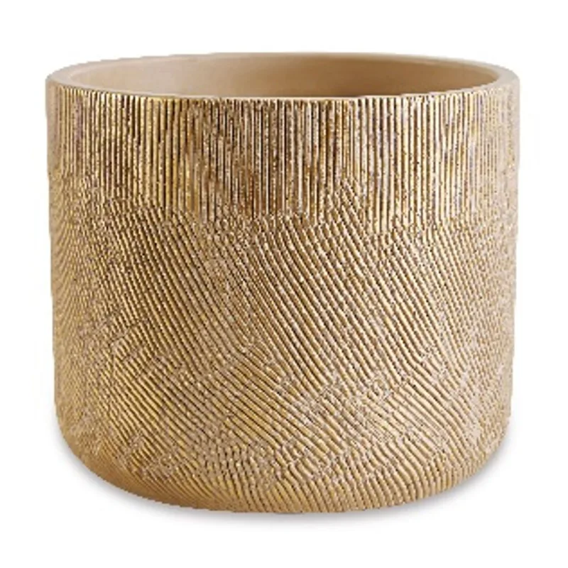Cachepot Em Cimento G Nude 17,5x22x22cm Mart
