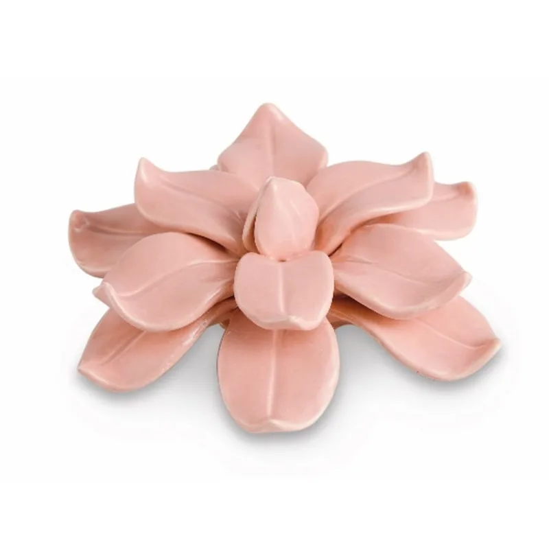 Flor em Cerâmica Grande Pêssego Mart