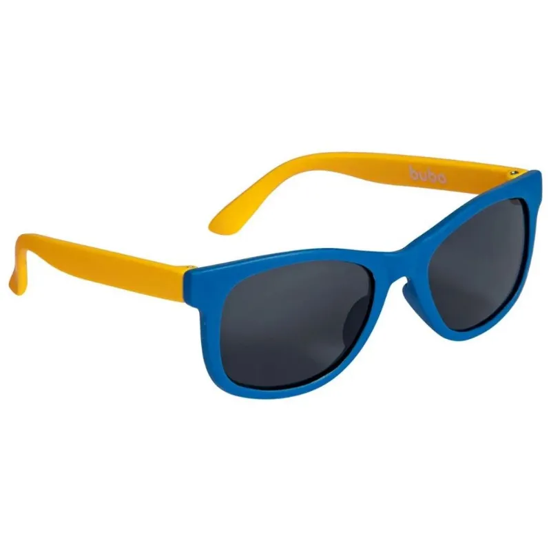 Óculos de Sol Azul e Amarelo P Armação Flexível Buba 11749