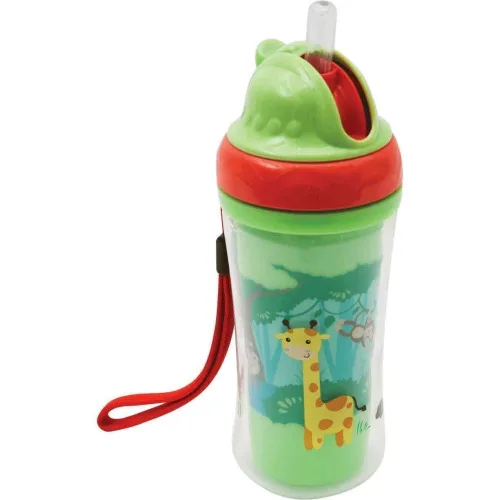 COPO PAREDE DUPLA C/CANUDO - ANIMAL FUN - BUBA
