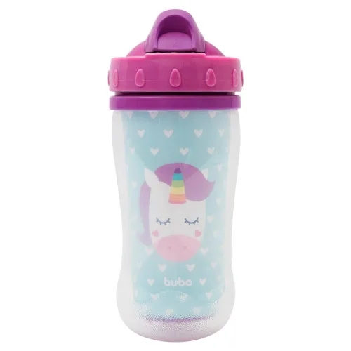 COPO DE TREINAMENTO BUBA PAREDE DUPLA ANIMAL FUN UNICÓRNIO - UNICORNIO