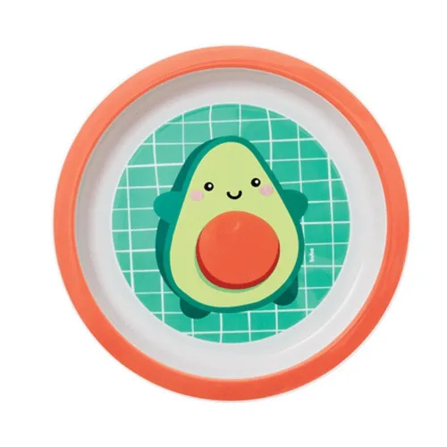 PRATO RASO BUBA FRUTTI AVOCADO VERDE
