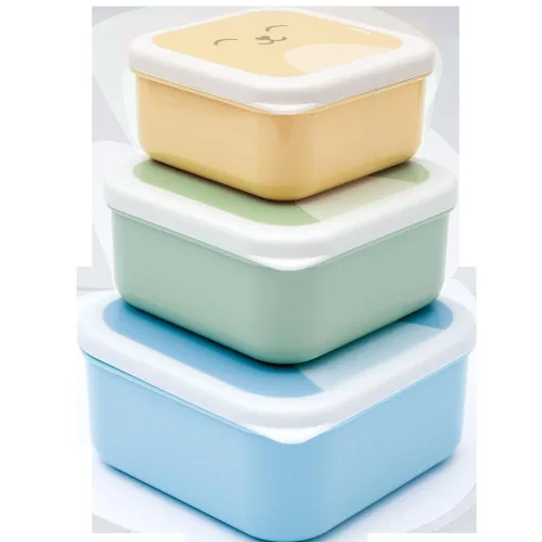 CONJUNTO DE 3 POTINHOS GUMY - AZUL - BUBA - BUBA