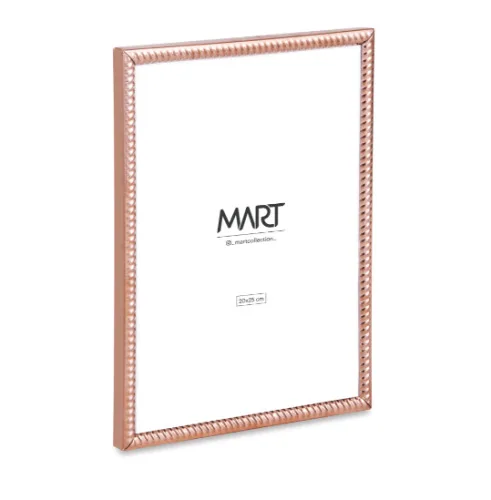 PORTA RETRATO EM METAL 10X15CM ROSE GOLD MART - GOLD