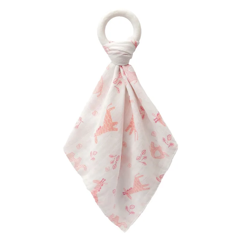 NANINHA ESTAMPADA COM MORDEDOR ARGOLA - ROSA