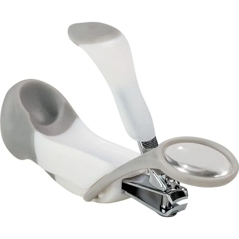 Cortador de Unha com Lupa Branco Buba 12744