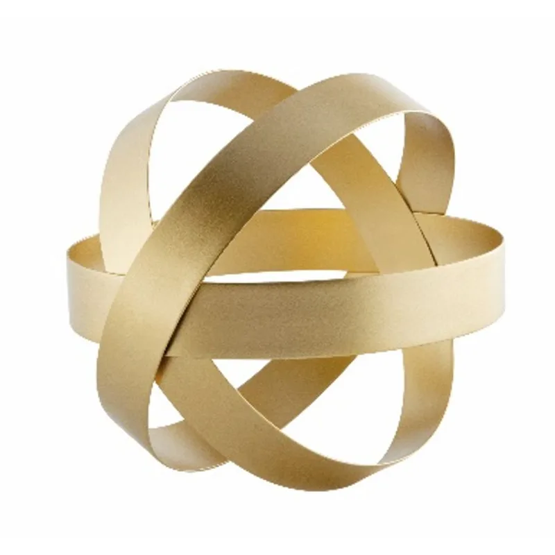 Escultura em Metal Dourado Mart