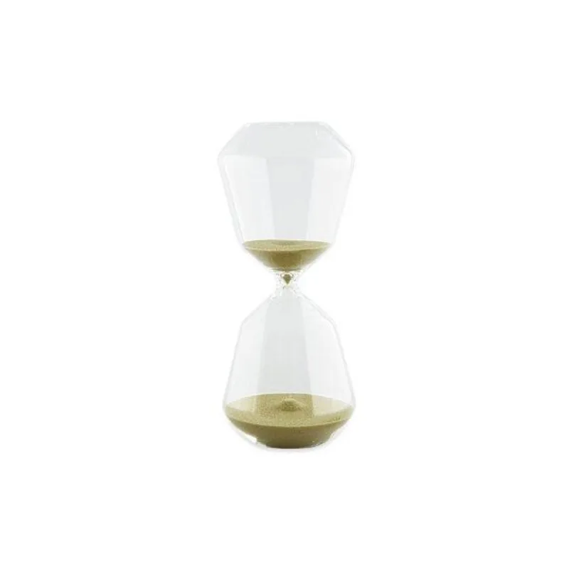 Ampulheta Verde Em Vidro 13130