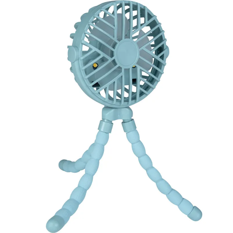 Mini Ventilador Para Berco E Carrinho Azul Buba