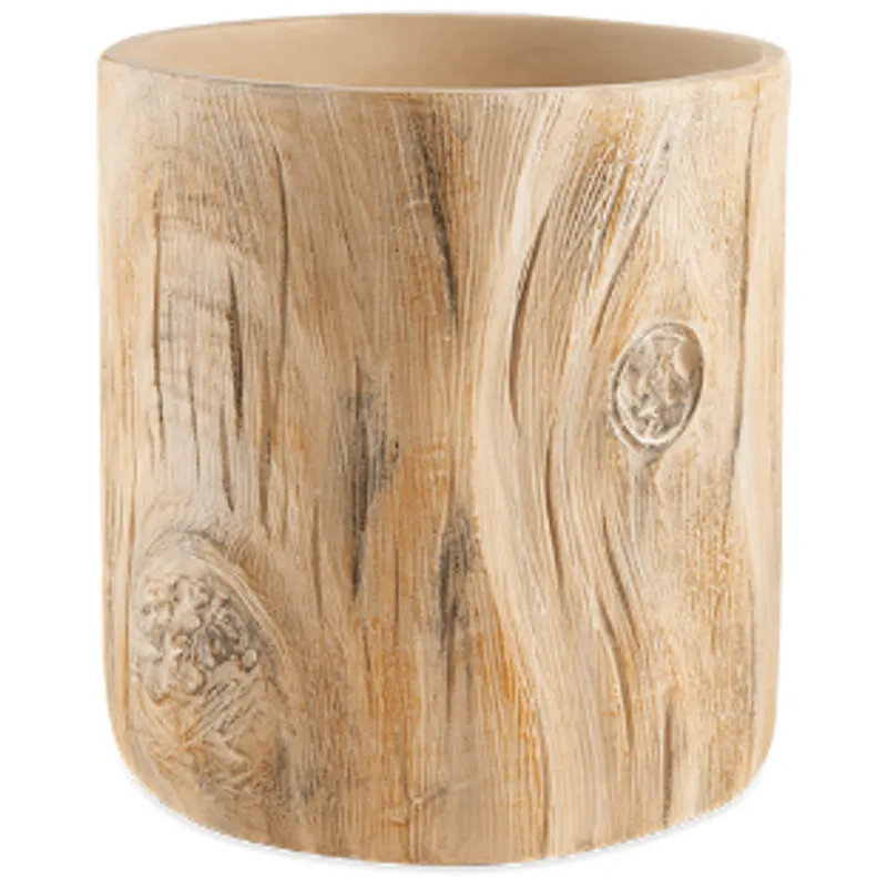 Cachepot de cimento 26X24cm bege Mart