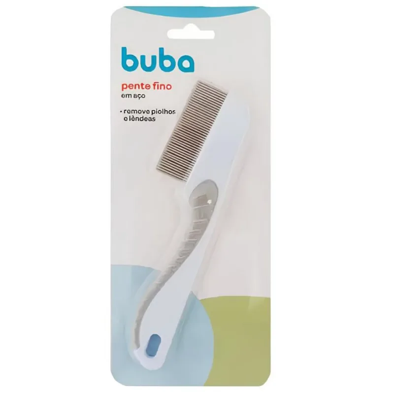 Pente Fino Em Aço Buba Branco13684