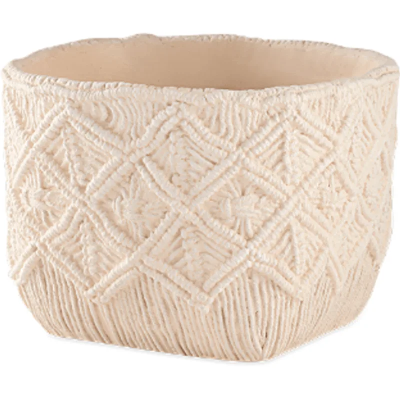 Cachepot de cimento 18,5X25cm off white Mart