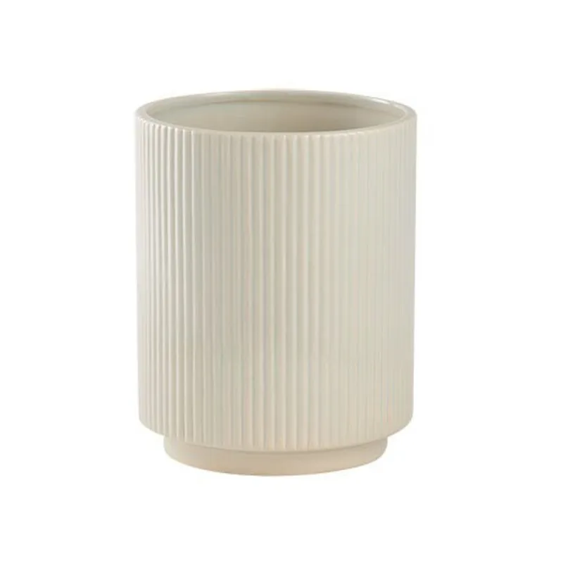 Cachepot de cerâmica 20X16cm bege Mart