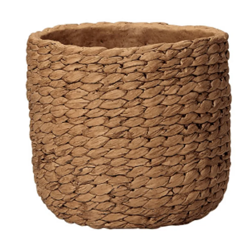 Cachepot de cimento 24X27cm marron Mart