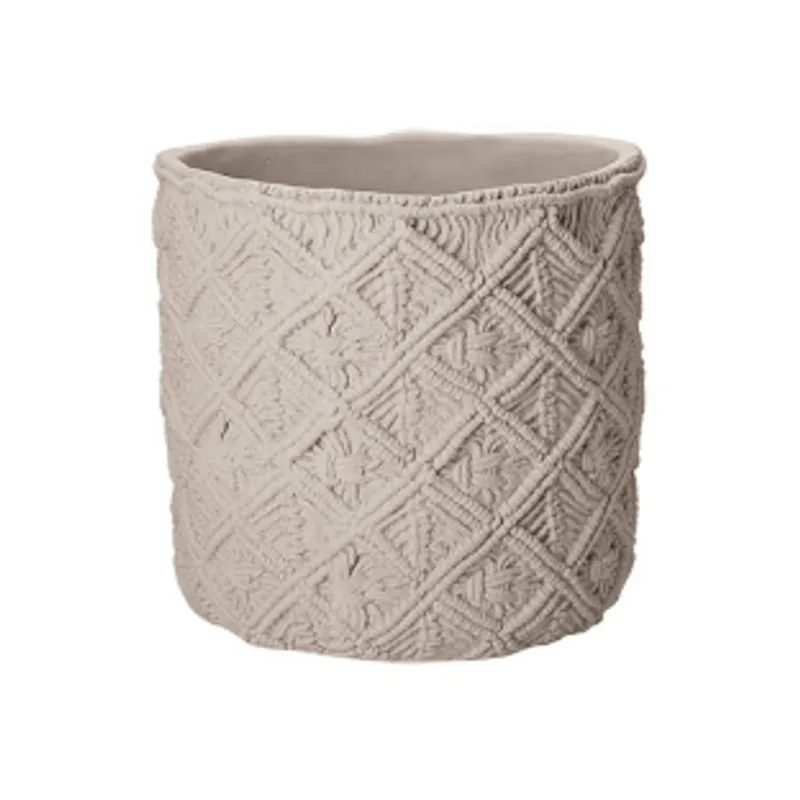 Cachepot de cimento 17X16,5cm cinza Mart