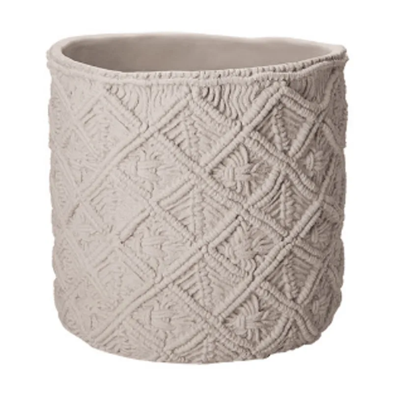 Cachepot de cimento 34,5X35cm cinza Mart