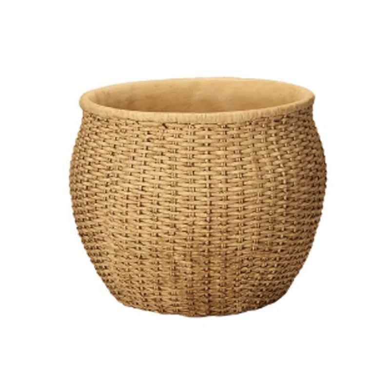 Cachepot de cimento 12X15,5cm bege Mart