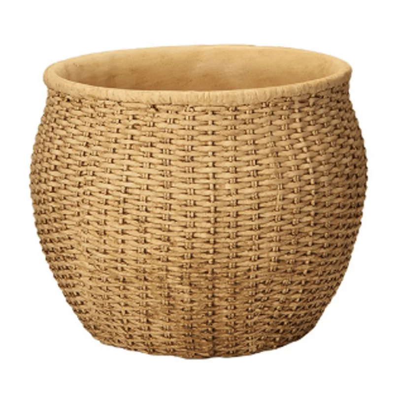 Cachepot de cimento 22,5X27cm bege Mart