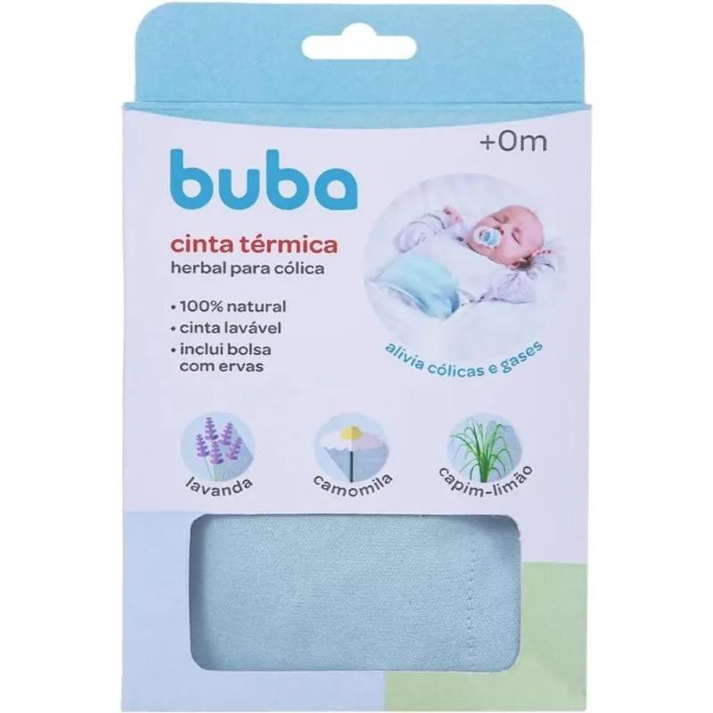 Cinta Térmica Bebe Herbal Para Cólica Azul Buba - 14186