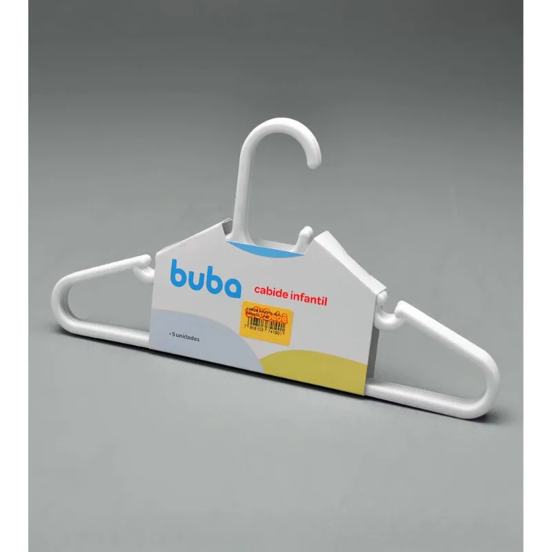 Cabide Infantil 5 unidades Branco Branco