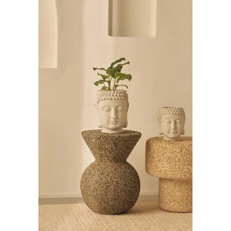 Cachepot Buda em cimento Mart