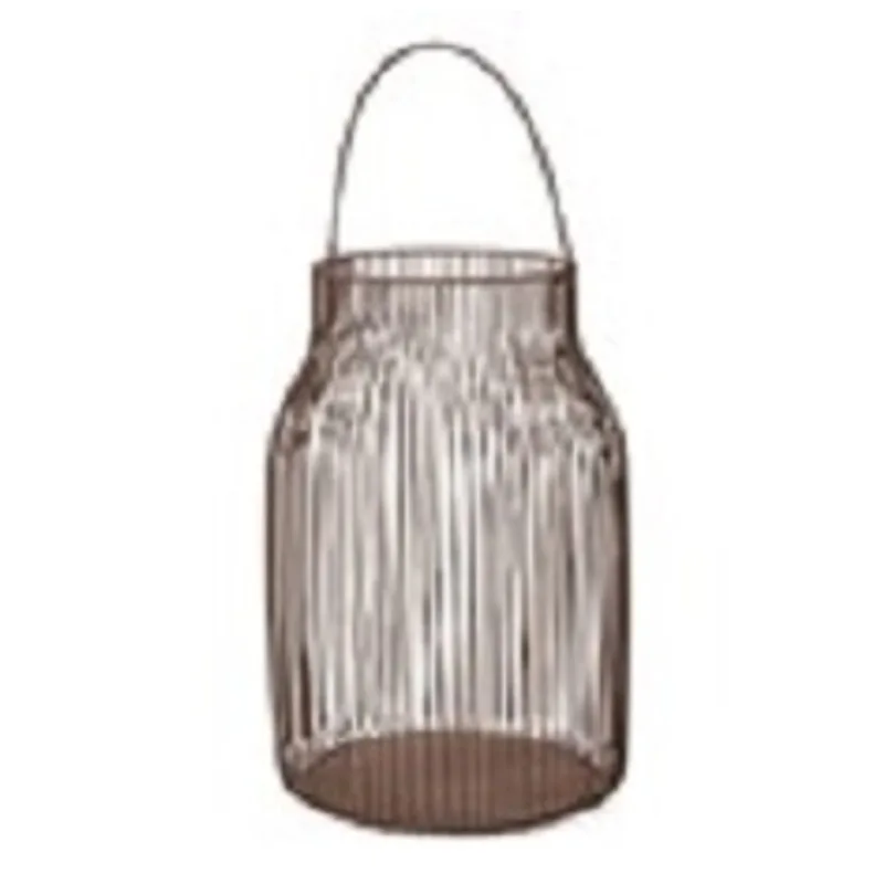 Lanterna em Metal 40x25,5cm Marrom Mart