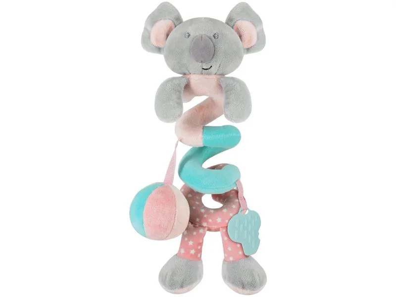 Pelúcia Infantil Coala Mola Buba Baby com Chocalho e Mordedor Rosa - Buba - Brinquedos