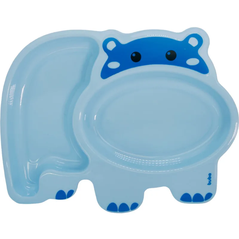 PRATINHO COM DIVISORIAS HIPOPOTAMO - AZUL - 14451