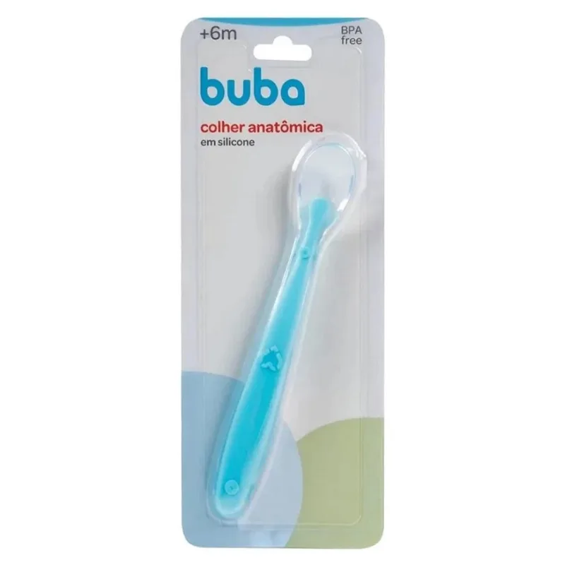 Colher Buba Em Silicone Azul (MP)