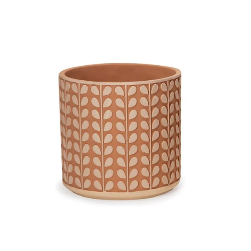 Cachepot Em Cimento G Salmao 23x23x23cm Mart