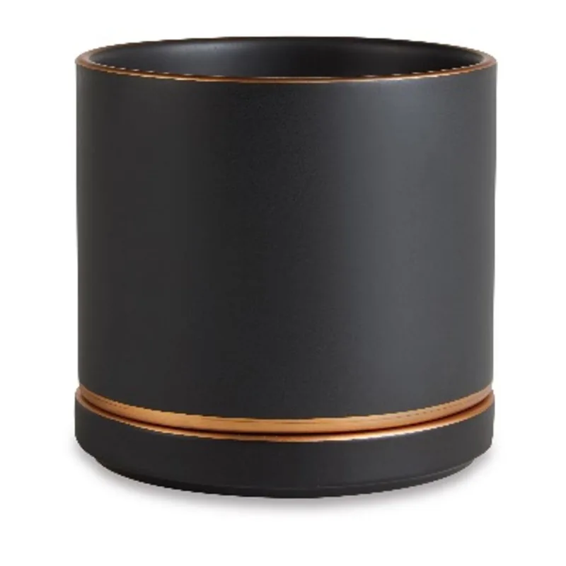 Cachepot Em Ceramica G Preto 13x14x14cm Mart