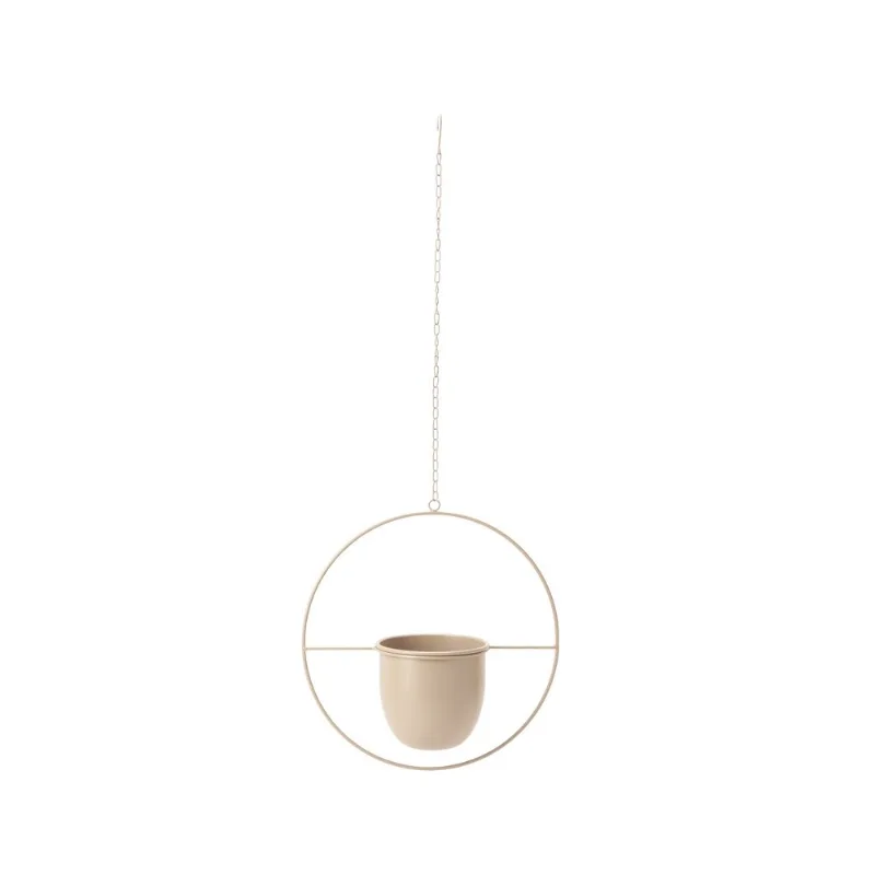 Cachepot Pendente Em Metal Nude 83,5X 33,5X 15Cm