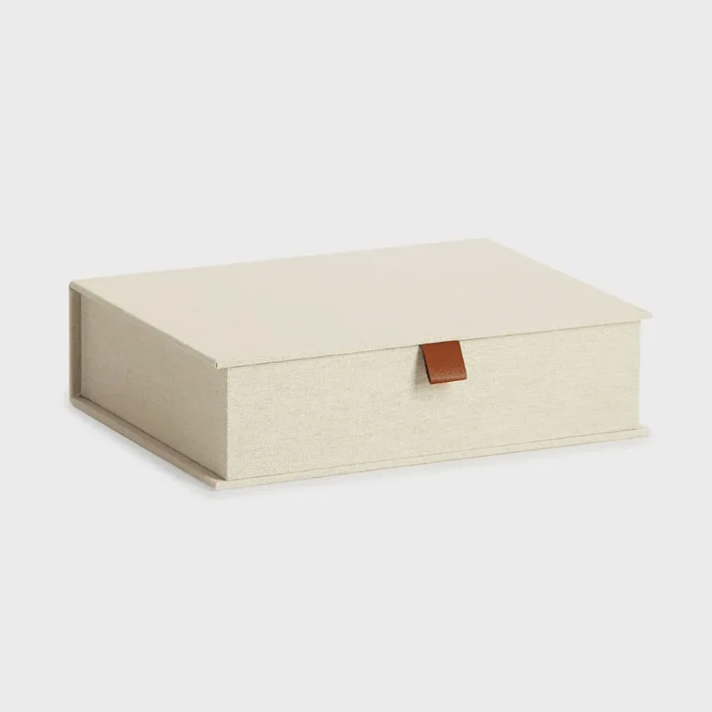 Caixa em mdf com Revestimento - Nude